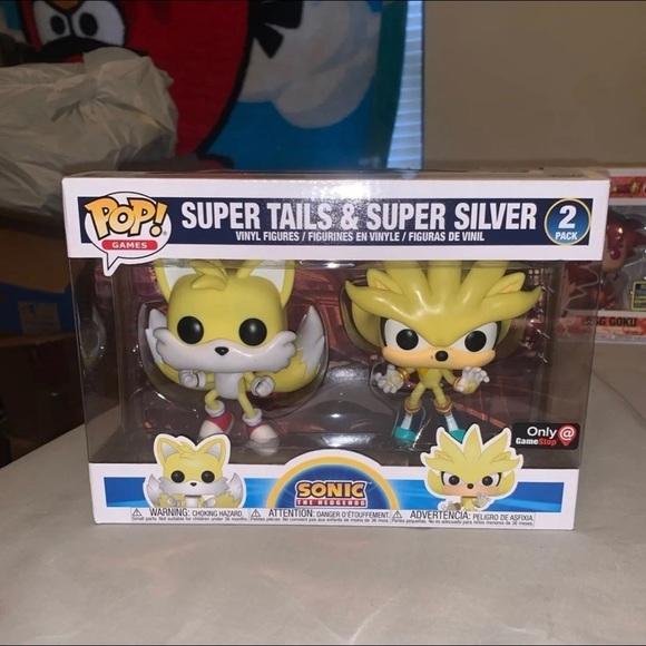 super tails and silver funko pop